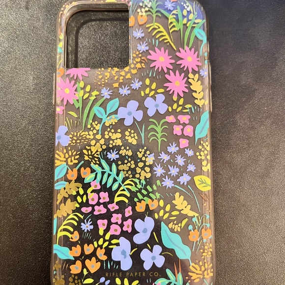 Rifle Paper Co iPhone 11 Pro case - clear with floral design